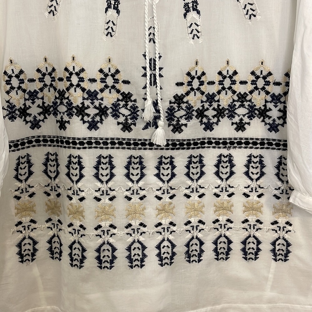 J. CREW embroidered tunic - Picture 3 of 5